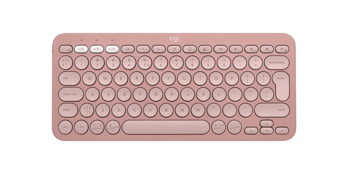 Logitech Pebble Keys 2 K380s (Tonal Rose) US Intl