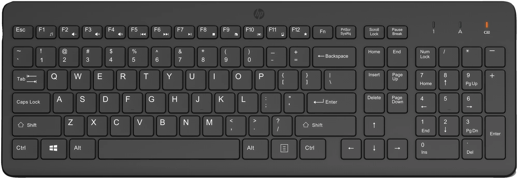 HP 225 Wireless Keyboard (Black)
