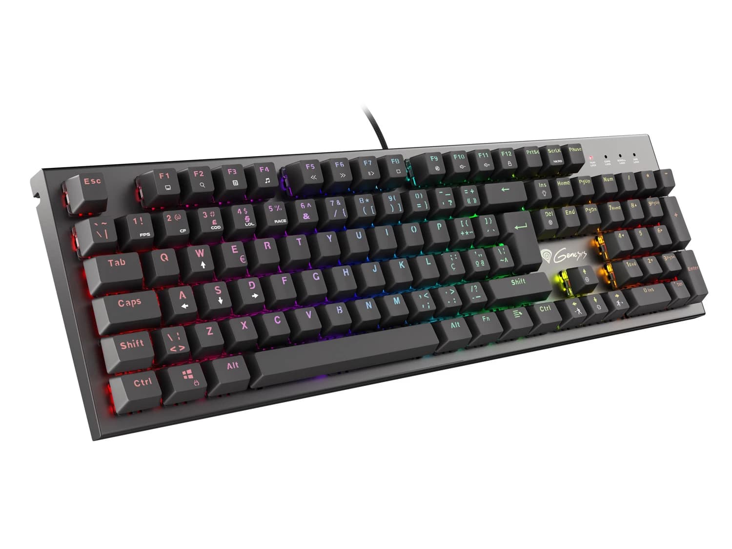 Genesis Thor 300 RGB Outemu Red Portuguese