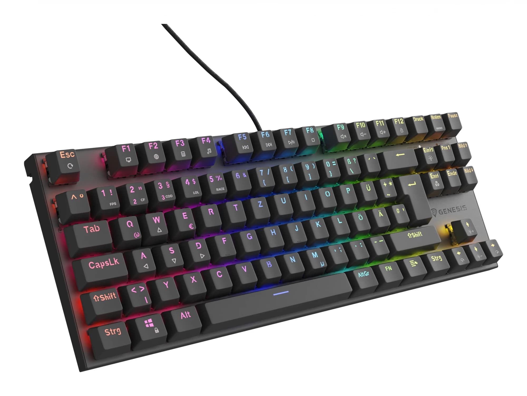 Genesis Thor 303 TKL RGB Outemu Brown DE (Black)