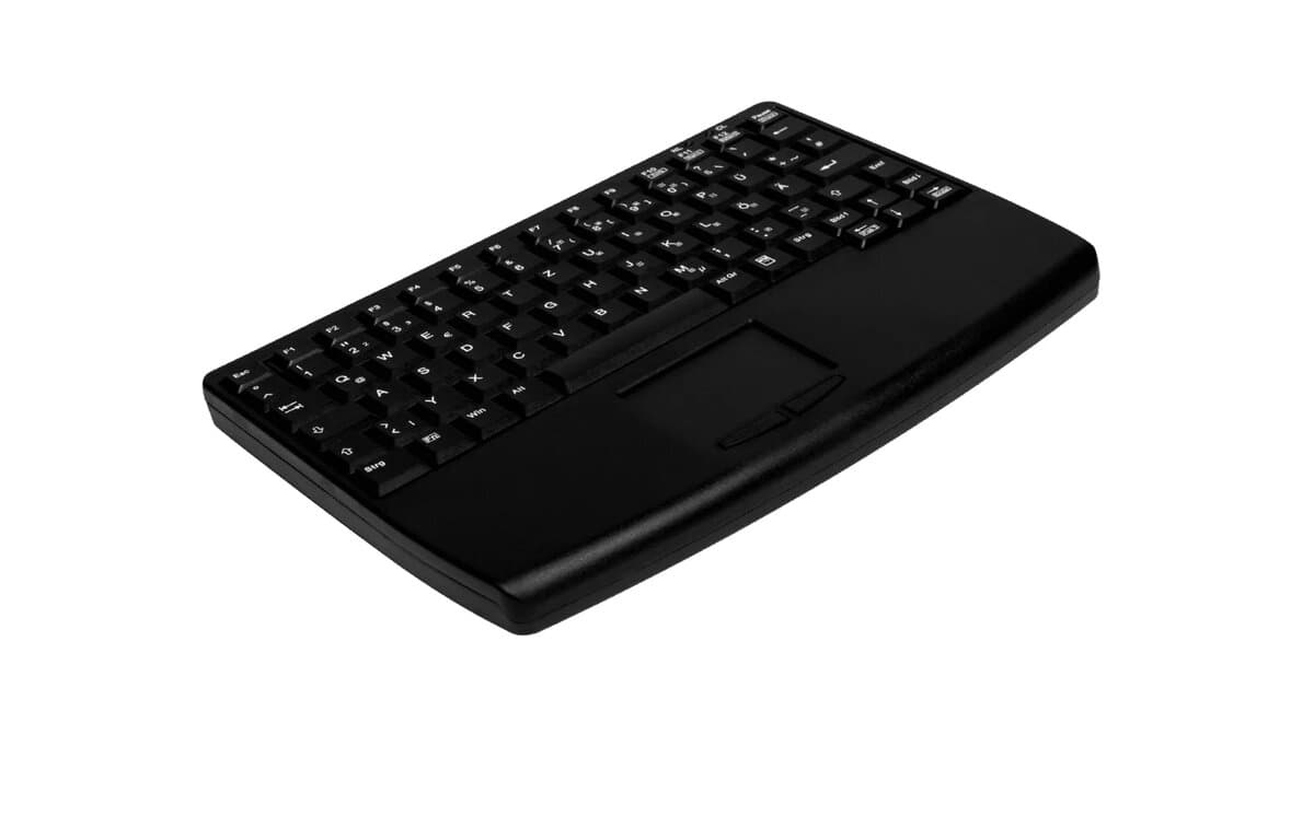 Contour Design Active Key AK-4450-G Industrial Compact Keyboard with Touchpad German (Black)