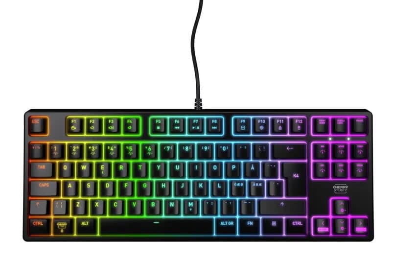 Cherry Xtrfy K4V2 RGB TKL MX2A Red Portuguese