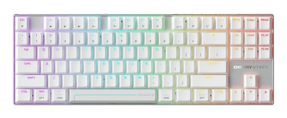 Cherry MX 8.2 Pro TMR Wireless US International (Silver/White)
