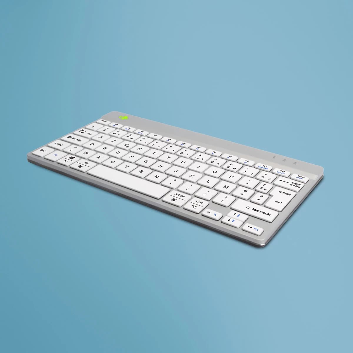 R-Go Tools Compact Break Bluetooth French AZERTY (White)