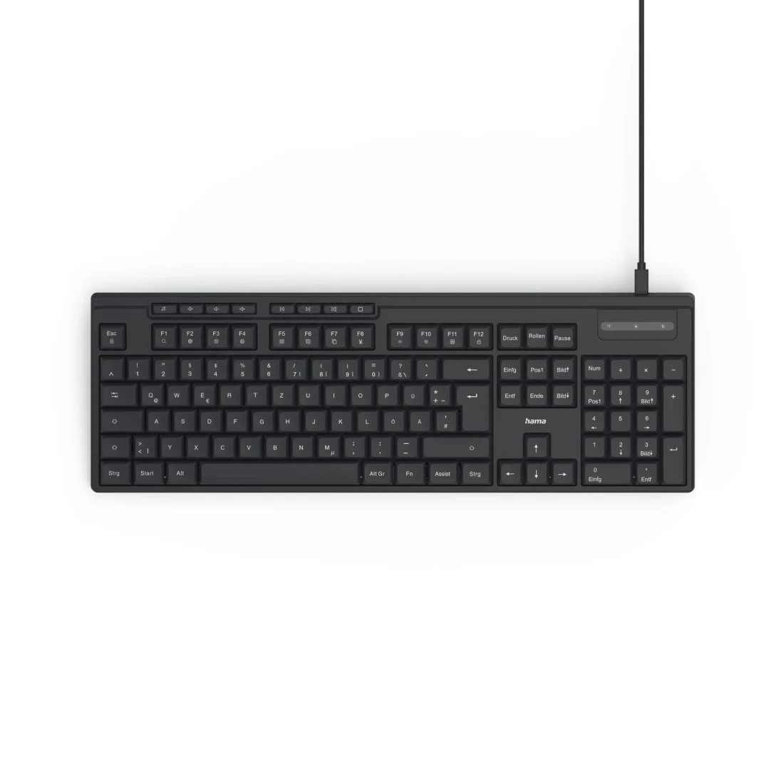 Hama CK-200 USB Keyboard German (Black)