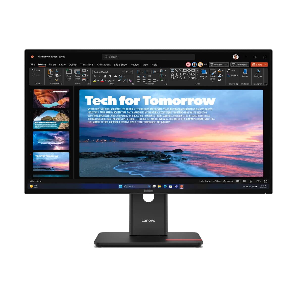 LENOVO T27QD-40 27" QHD LED