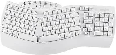 Perixx Periboard-612 Wireless Ergonomic Split German (White)