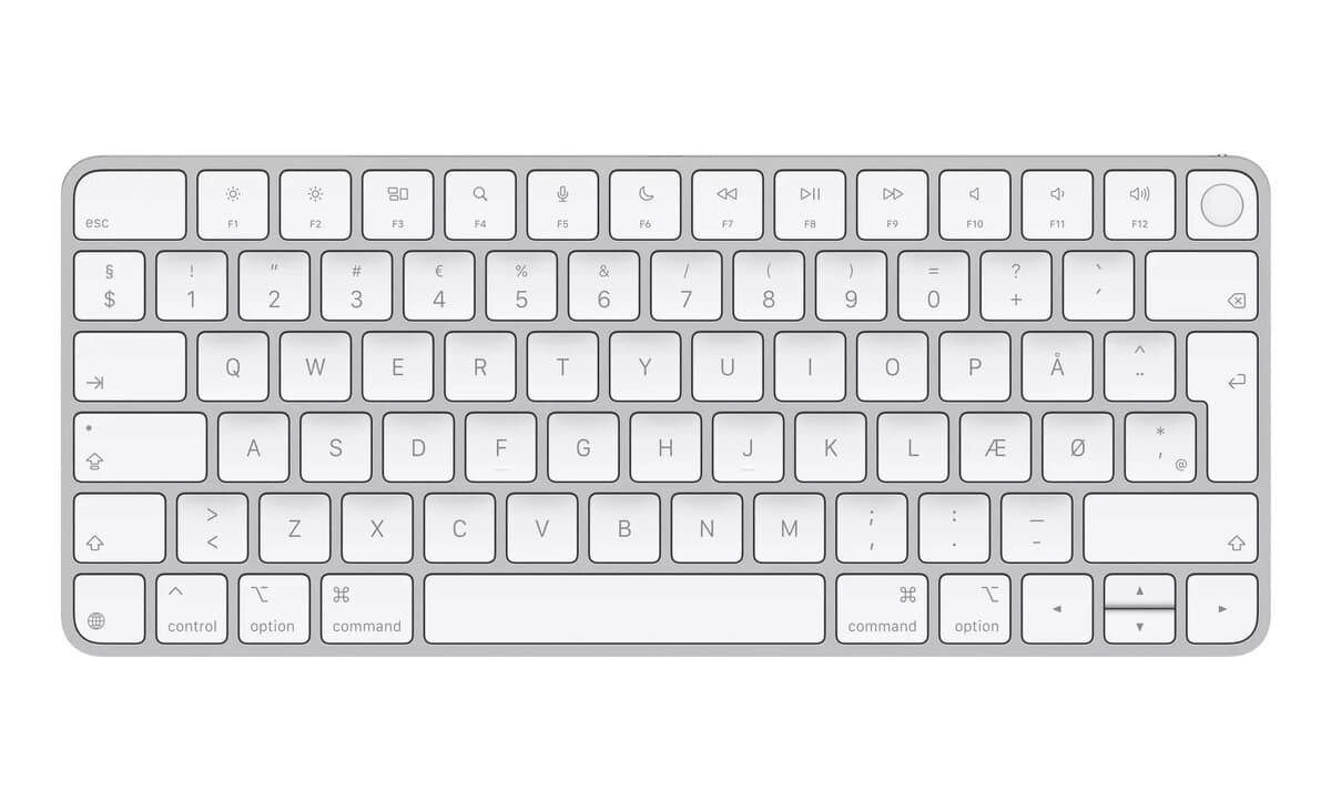 Apple Magic Keyboard with Touch ID USB-C Danish (White)