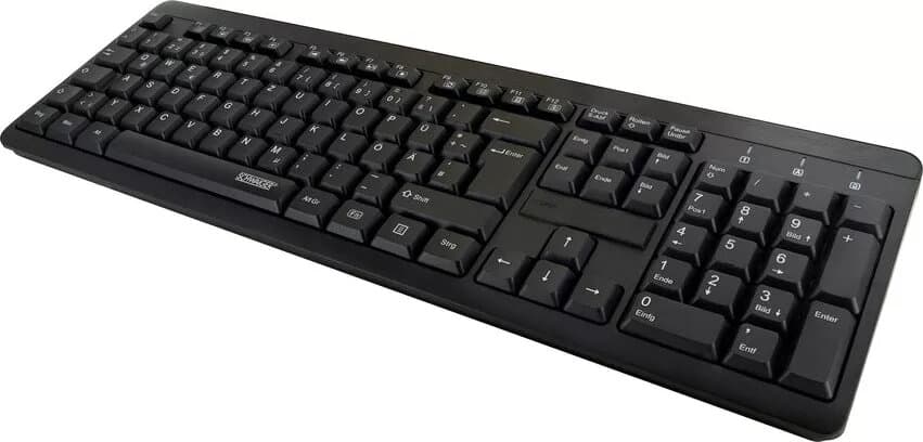 Schwaiger WKB1000 Wireless Keyboard German (Black)