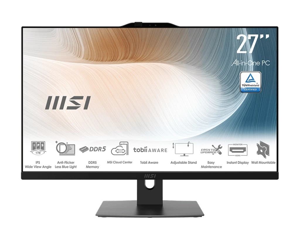 MSI Modern AM272P 1M-855EU All-in-One PC, 27 col. FHD IPS, Intel Core 5 120U, 16GB DDR5, 512GB SSD
