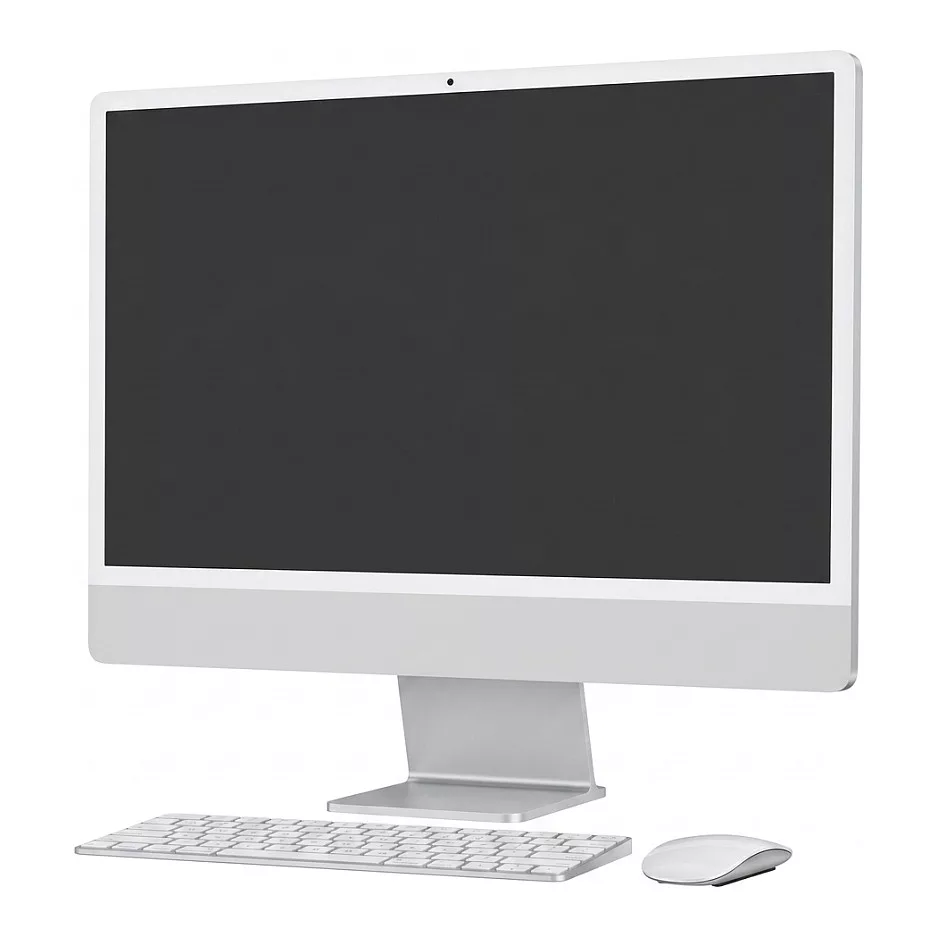 Apple iMac 24-inch 2024 M4 8-Core CPU 8-Core GPU 16GB RAM 512GB SSD Silver German Keyboard
