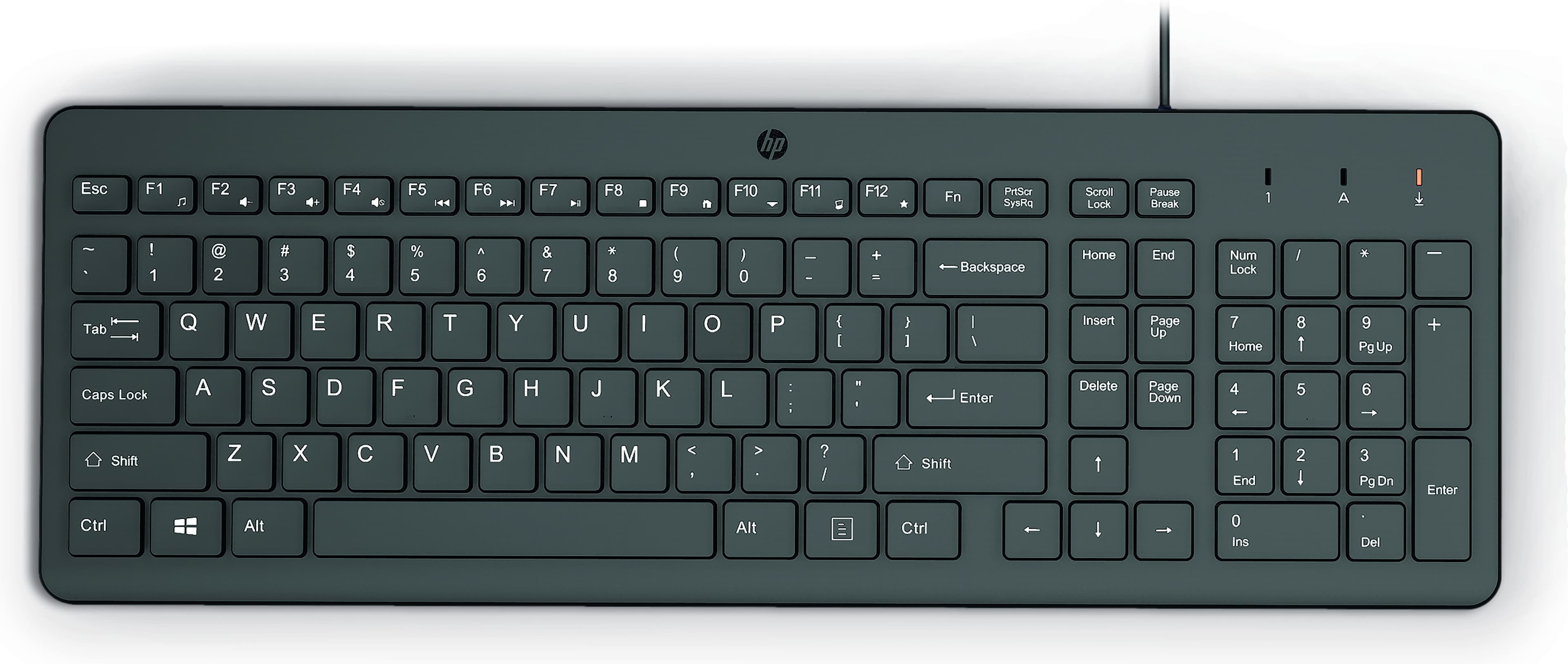 HP 150 Wired Keyboard (Black) Finnish
