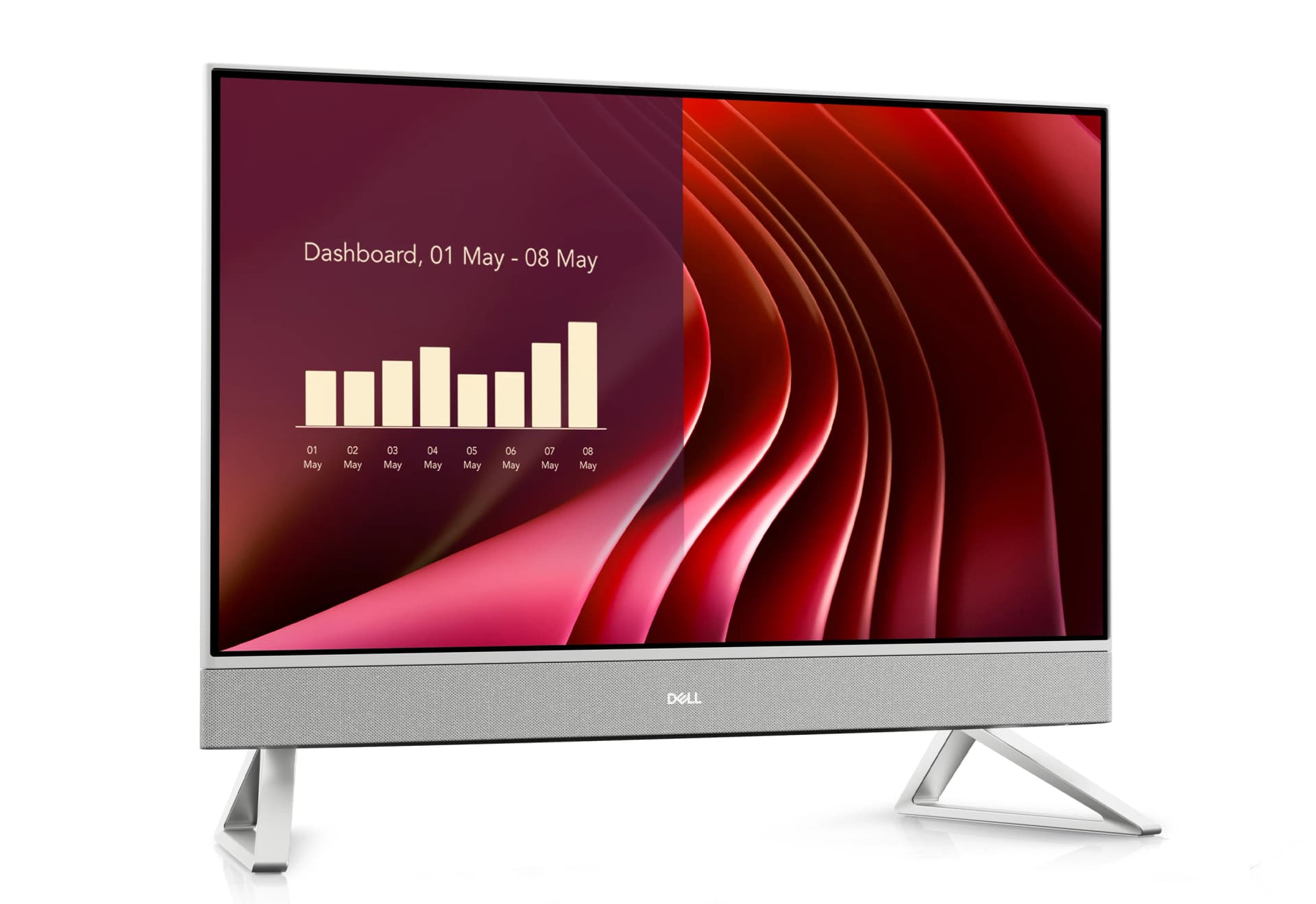 Dell 24 All-in-One EC24250 Core i5-1334U 16GB 512GB SSD 23.8 FHD Intel UHD Graphics Webcam WLAN Bluetooth Wireless Keyboard Mouse