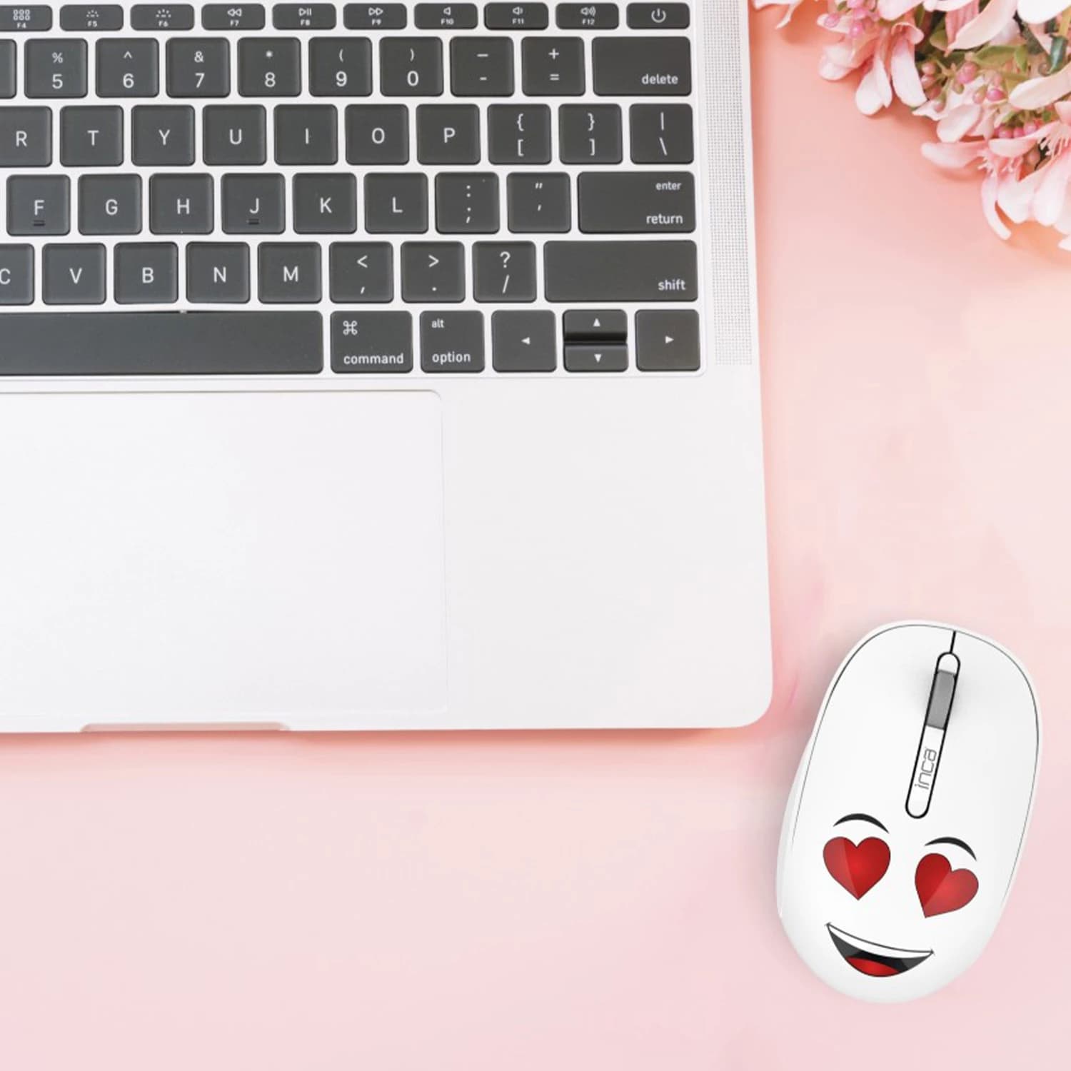 Inca IWM-245 Weeny Emoji Wireless Mouse (White)