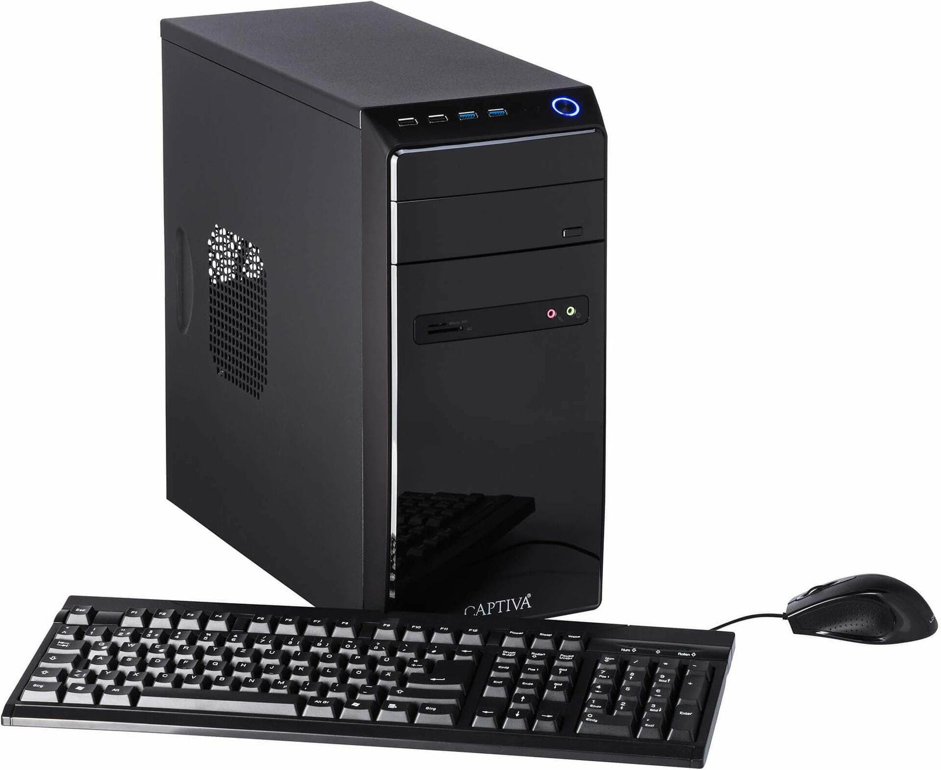 Captiva B7A 21V3 stalinis kompiuteris su AMD Ryzen 7 5700G, 16 GB RAM, 1 TB SSD, AMD Radeon Graphics ir