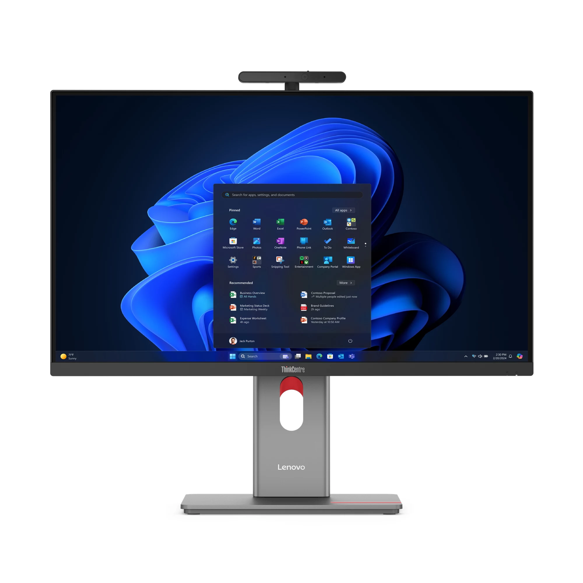 Lenovo ThinkCentre M90a Pro vieno bloko kompiuteris, Intel Core Ultra 7 265 vPro, 32 GB RAM, 1 TB, NVIDIA GeForce RTX 4050