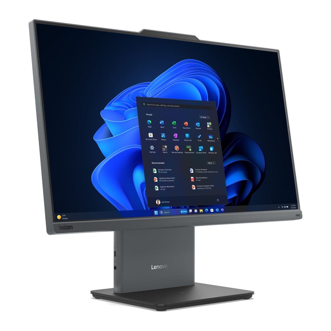 Lenovo ThinkCentre neo 50a G5 All-in-One kompiuteris, 23,8" FHD lietimui jautrus ekranas, Intel Core 7 240H, 16 GB DDR5 RAM, 1 TB SSD