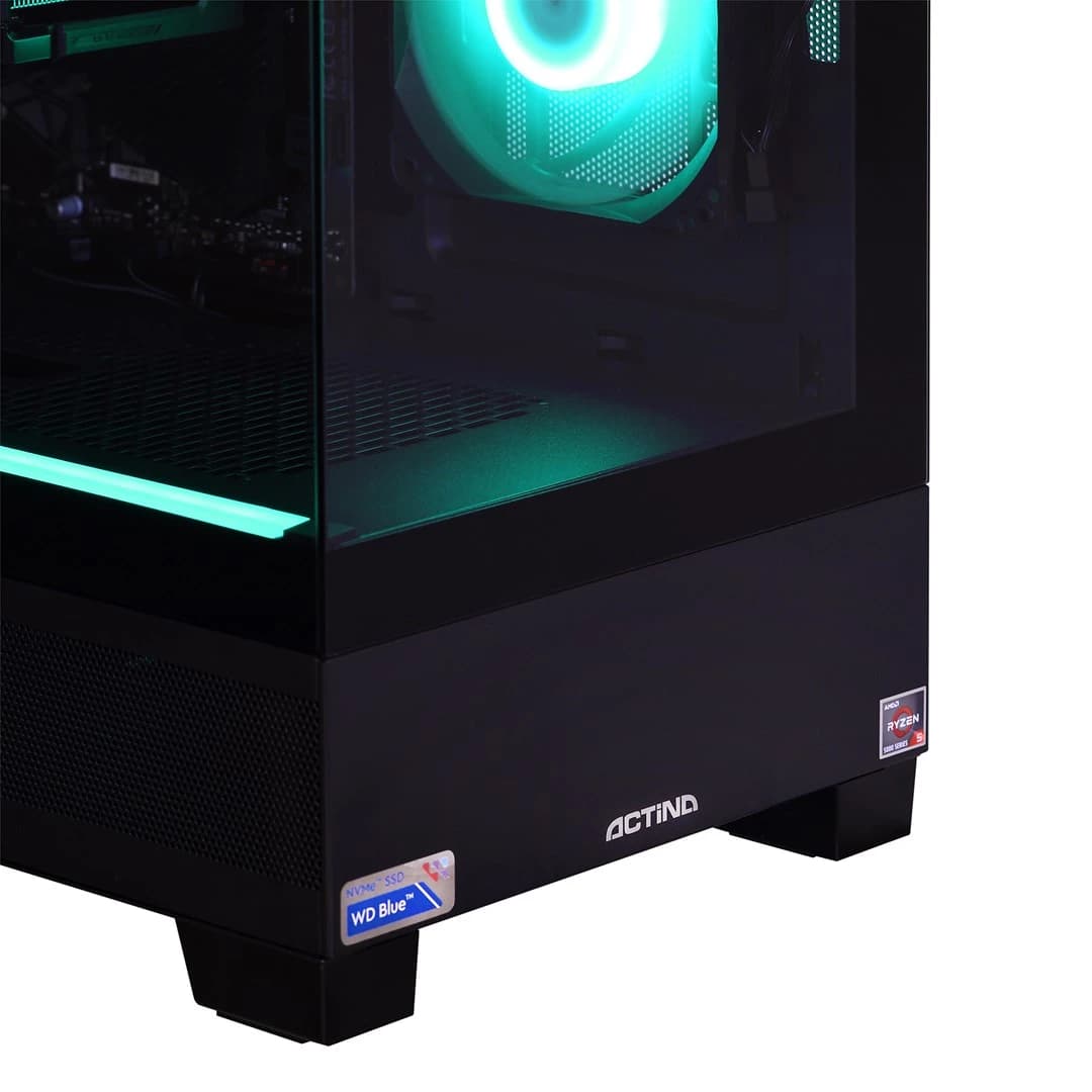 Kompiuteris ACTINA PC AMD Ryzen 5 5600X 32 GB DDR4-SDRAM 1 TB SSD NVIDIA GeForce RTX 5060 Midi Tower Black
