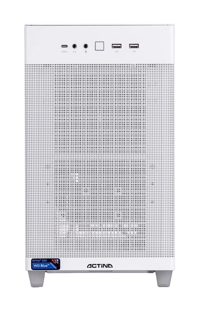 Actina PC AMD Ryzen 7 8700F 32 GB DDR5-SDRAM 1 TB SSD AMD Radeon RX 9060 XT Mini Tower White