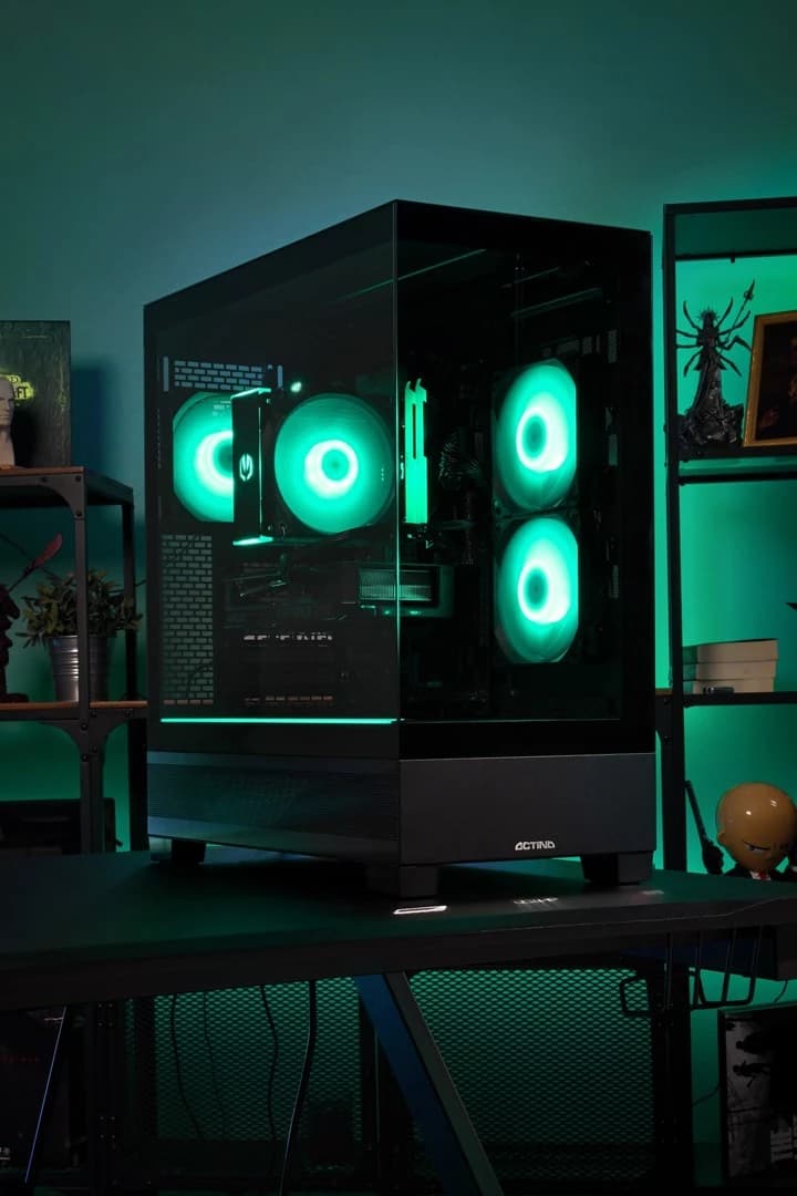 Kompiuteris ACTINA PC AMD Ryzen 7 8700F 32 GB DDR5-SDRAM 1 TB SSD NVIDIA GeForce RTX 5060 Midi Tower Black