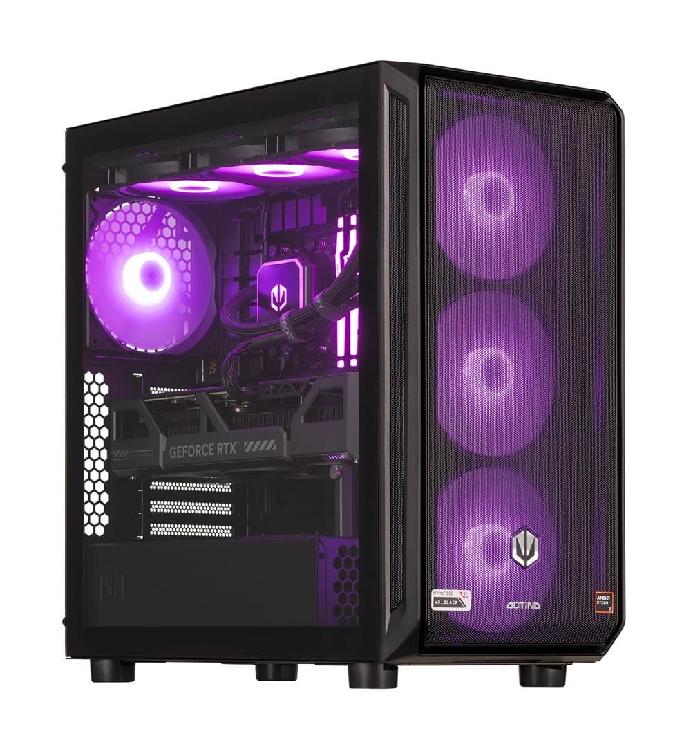 Actina PC AMD Ryzen 9 9900X 32 GB DDR5-SDRAM 2 TB SSD NVIDIA GeForce RTX 5080 Midi Tower Black