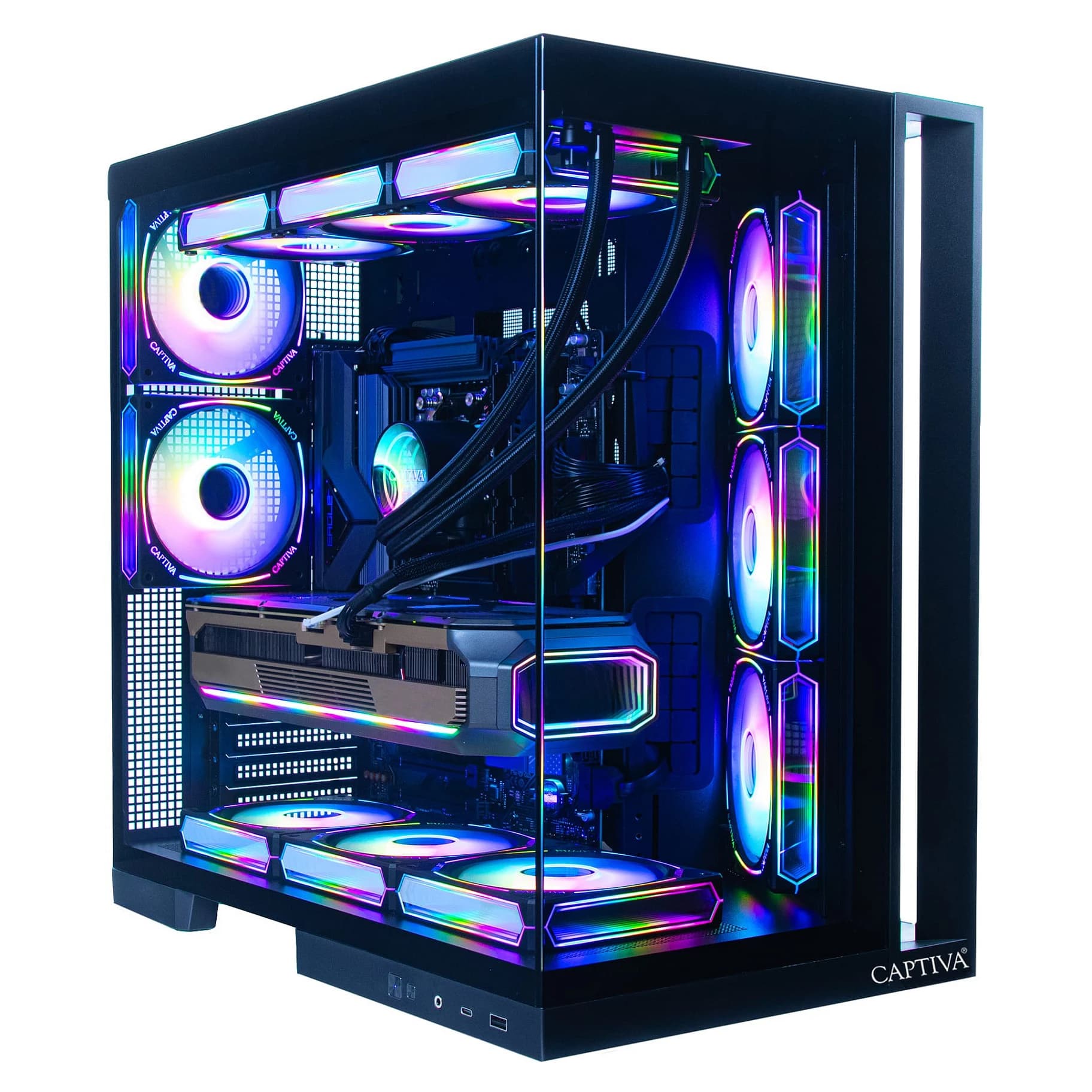 CAPTIVA žaidimų kompiuteris I10-2668 Intel Core Ultra 7 270K Plus, 32GB DDR5 RAM, 1TB M.2 SSD, NVIDIA GeForce RTX 5070 Ti 16GB, Z890