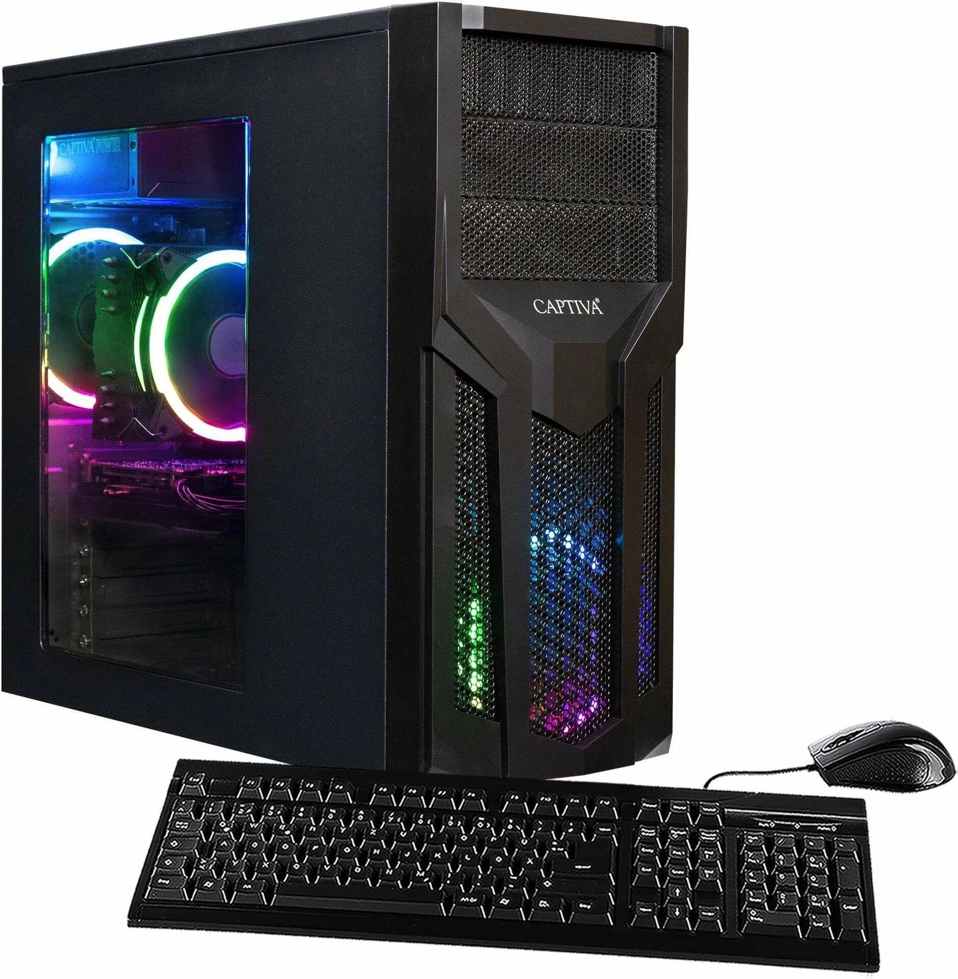 CAPTIVA PC Power Starter R79-998 stalinis kompiuteris - AMD Ryzen 5 5600G, 16GB DDR4, 1TB SSD, DVD-RW, Wi-Fi, be OS