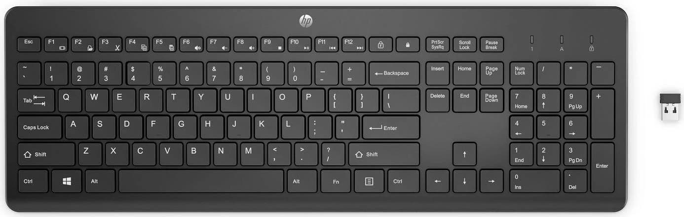 HP 230 Wireless Keyboard (Black) #ABS