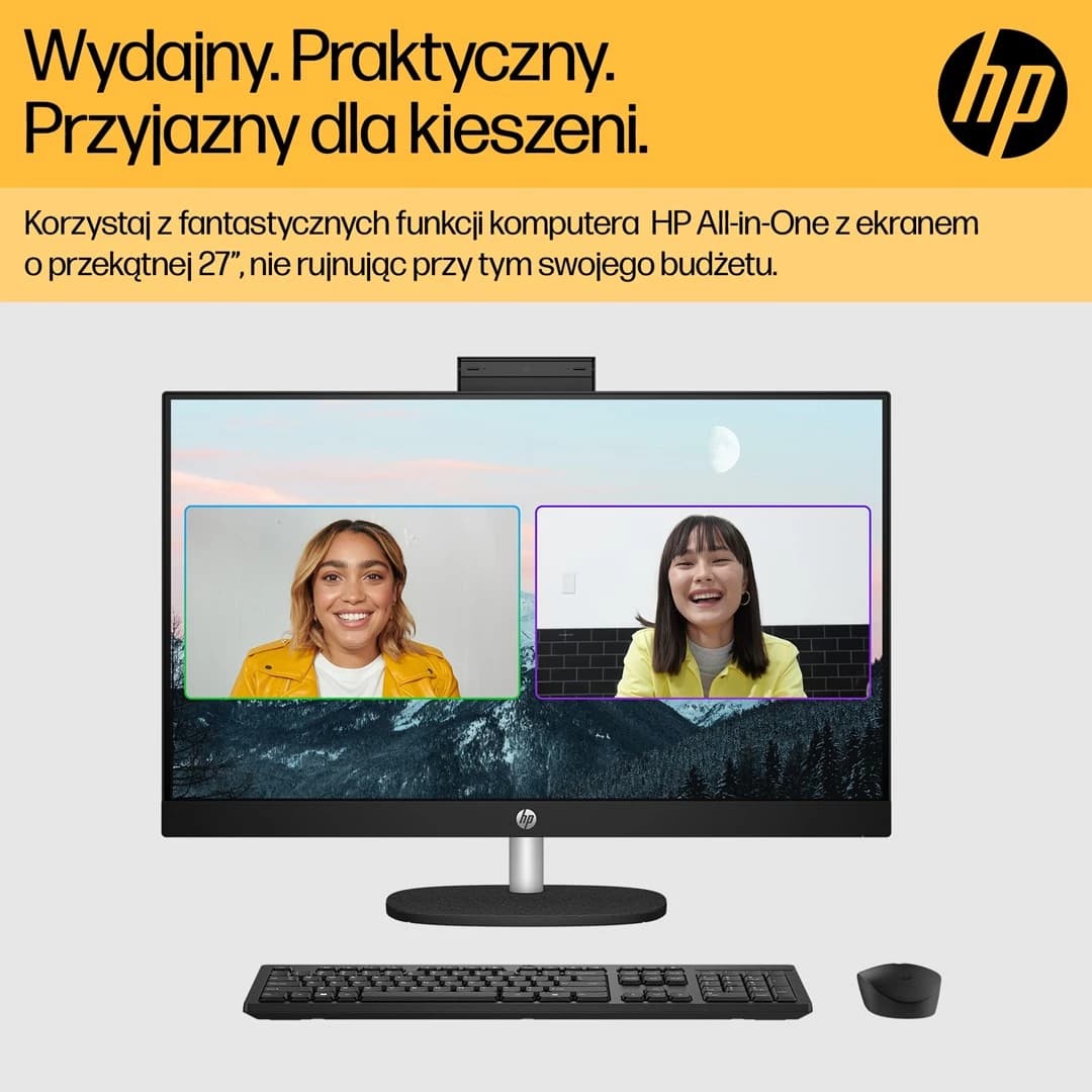 HP 27-cr0222nw All-in-One PC, AMD Ryzen 7 7730U, 27 inch Full HD IPS, 16GB DDR4, 512GB SSD