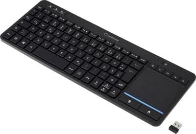 Renkforce RF-WLTKB-300 Wireless Keyboard with Touchpad Dutch (Black)
