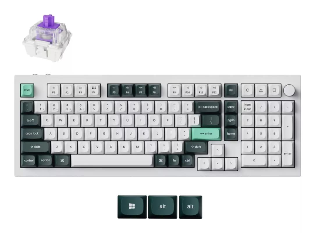 Keychron Q5 HE Wireless, RGB, Shell White, Q5H-P1