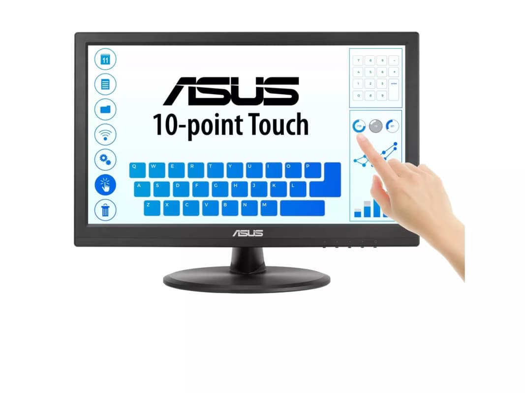 ASUS VT169HE Touch Monitor 15.6inch IPS WLED FHD 16:9 60Hz 220cd/m2 5ms D-Sub HDMI