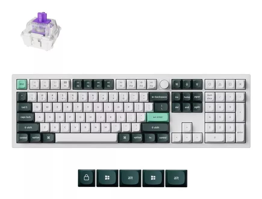 Keychron Q6 HE RGB Wireless Shell White Q6H-P1