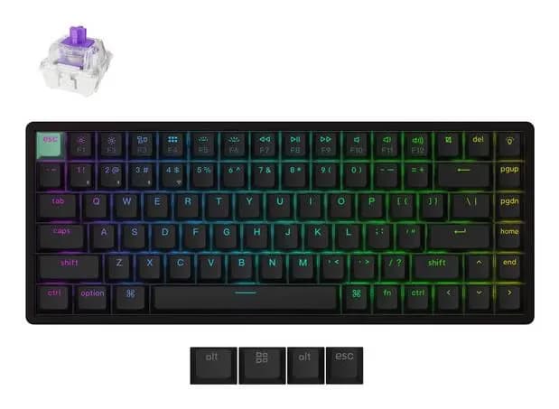Keychron K2 HE 75% Wireless, Magnetic Switches, RGB, Black - K2H-J1
