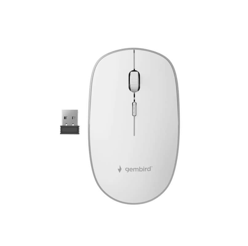 Gembird USB WRL/White Musw-4B-01-W