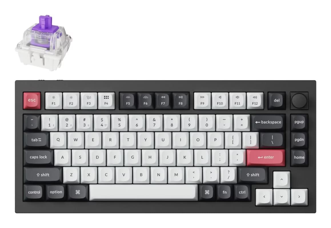 Keychron Q1 HE Wireless RGB - Carbon Black (Q1H-M1)
