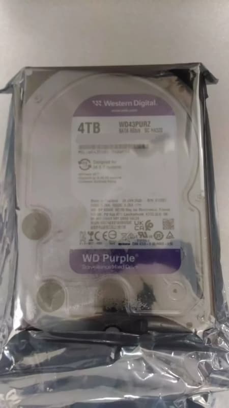 Western Digital Hard Drive Digital Purple Surveillance 4000 GB REFURBISHED