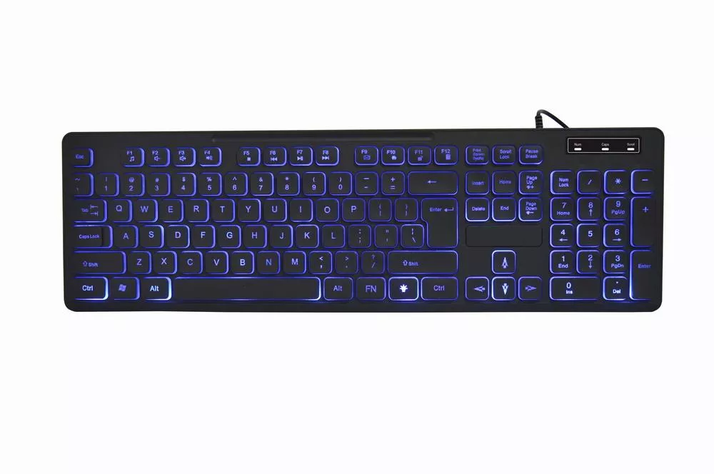 Gembird Multimedia USB ENG/Black KB-UML3-02