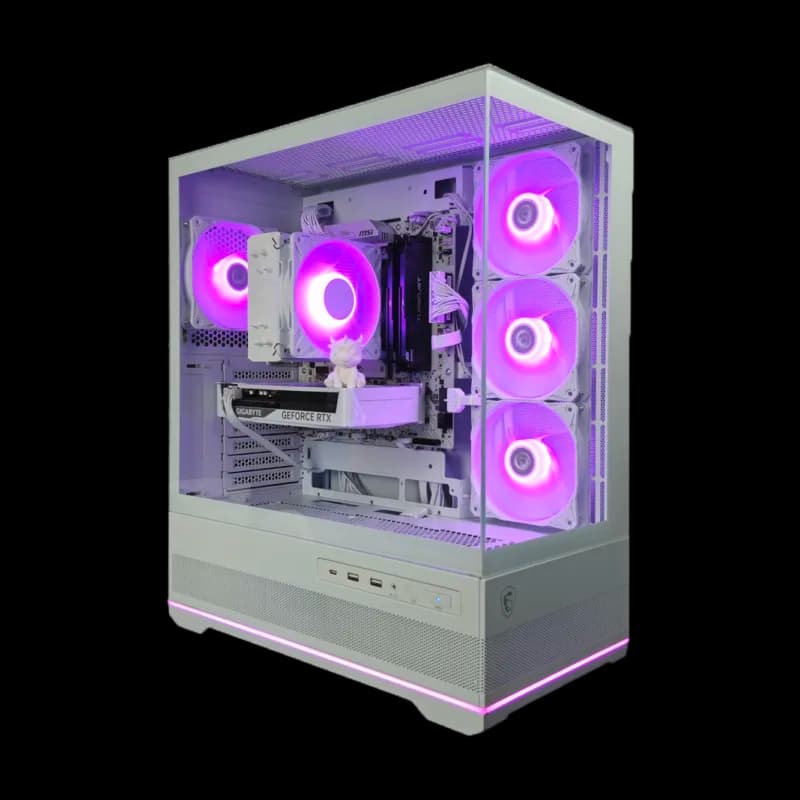 Žaidimų kompiuteris AMD Ryzen 5 7600X / RTX 5060 Ti 8GB / 32GB DDR5 / 1TB NVMe / Baltas
